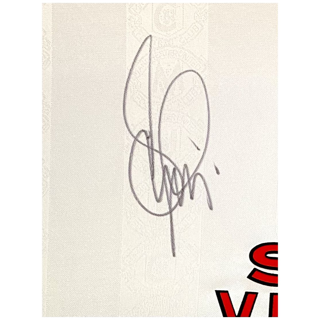 Denis Irwin Hand Signed 1999 Manchester United White Away Shirt