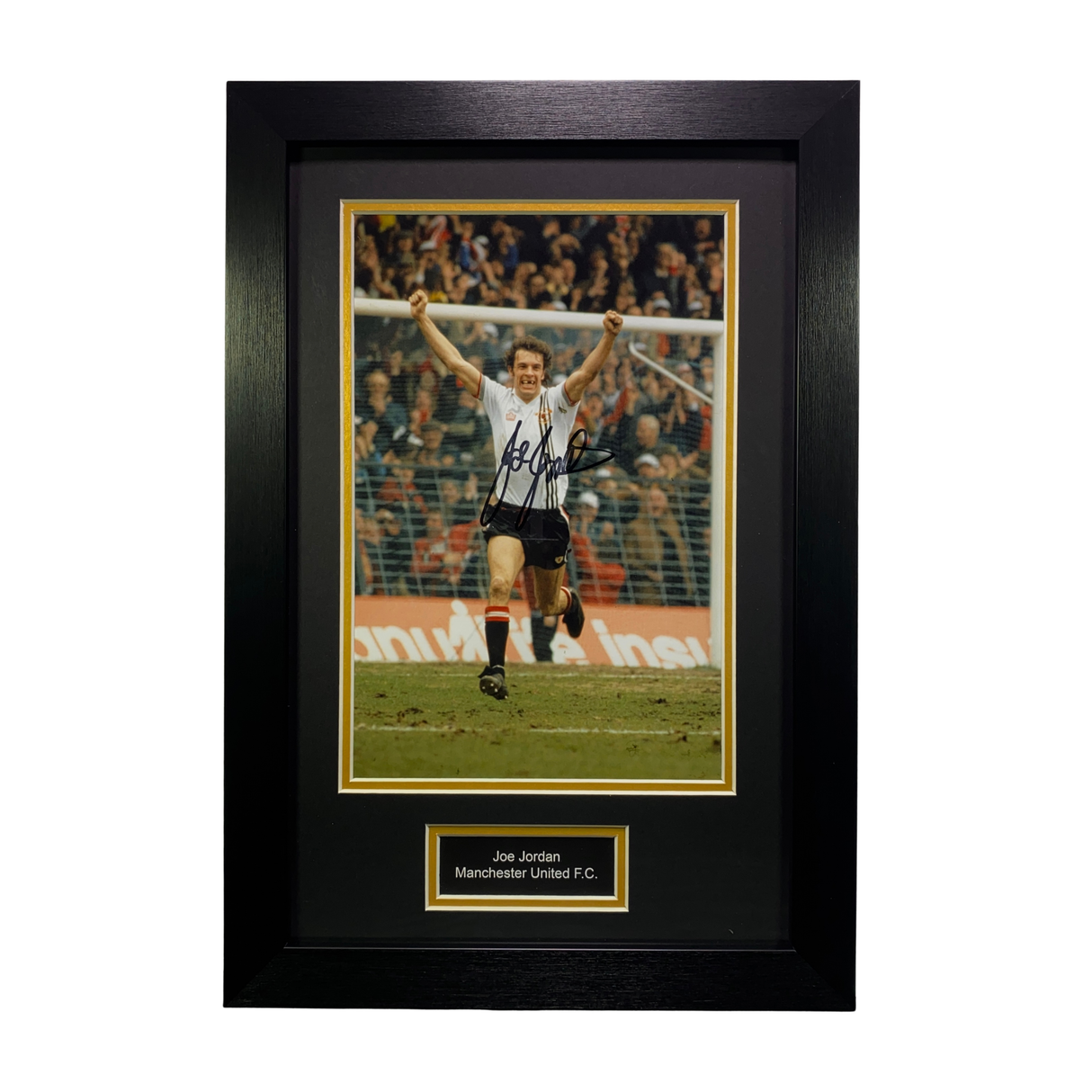 Joe Jordan Signed Classic Celebration Photo (M)
