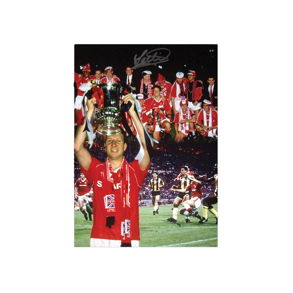 Lee Martin Hand Signed Photo Print 1990 FA Cup Final winner (L)