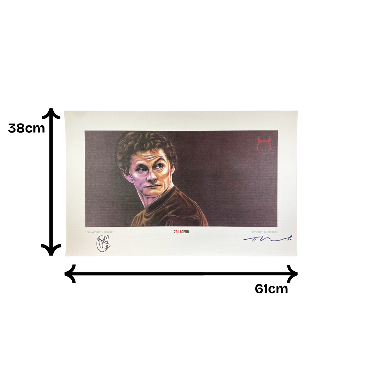 Ole Gunnar Solskjaer Signed Artwork Print Limited Edition (XL)