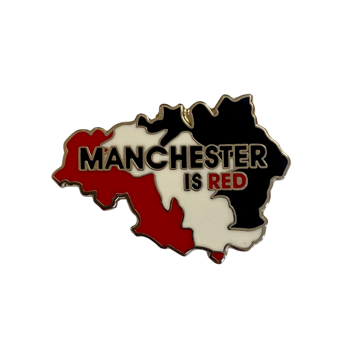 Manchester is Red Map Badge