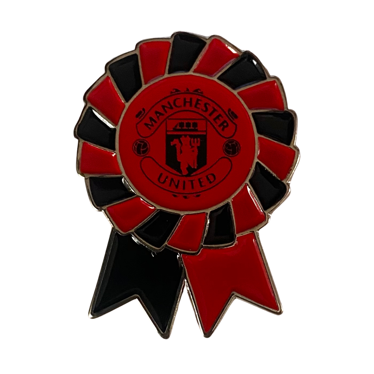 Manchester United FC Official Rosette Pin Badge