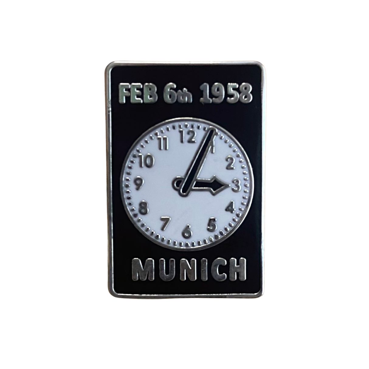 Munich Memorial Clock Badge (Black)