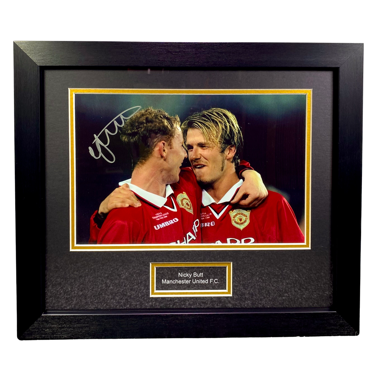 Nicky Butt 1999 UCL Final Signed (With Beckham) (M)