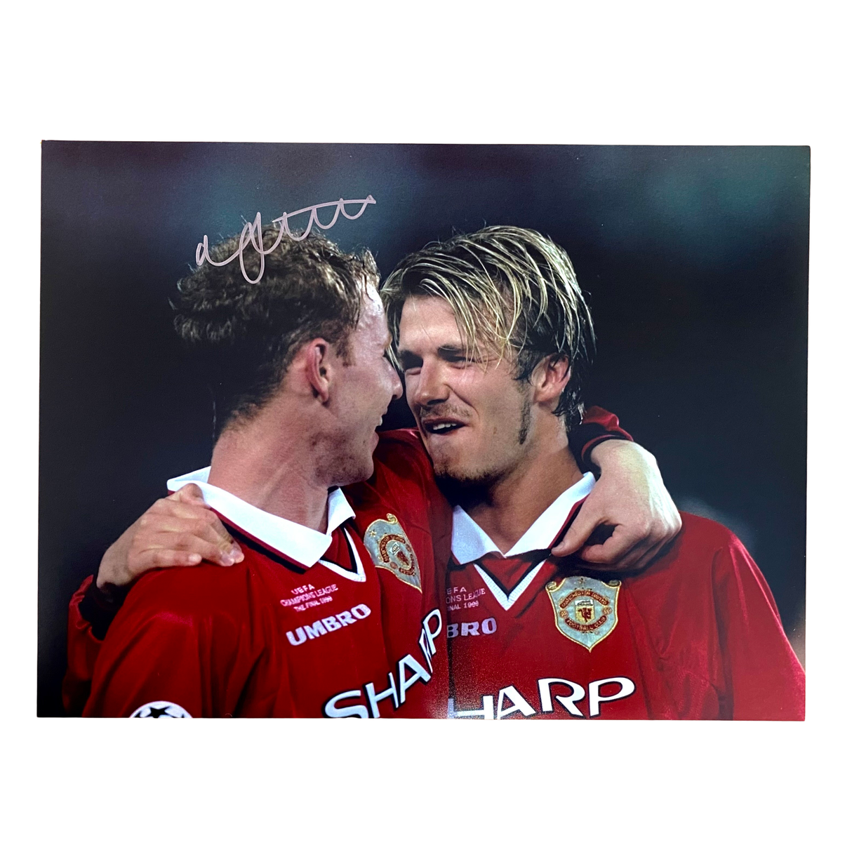 Nicky Butt 1999 UCL Final Signed (With Beckham) (M)