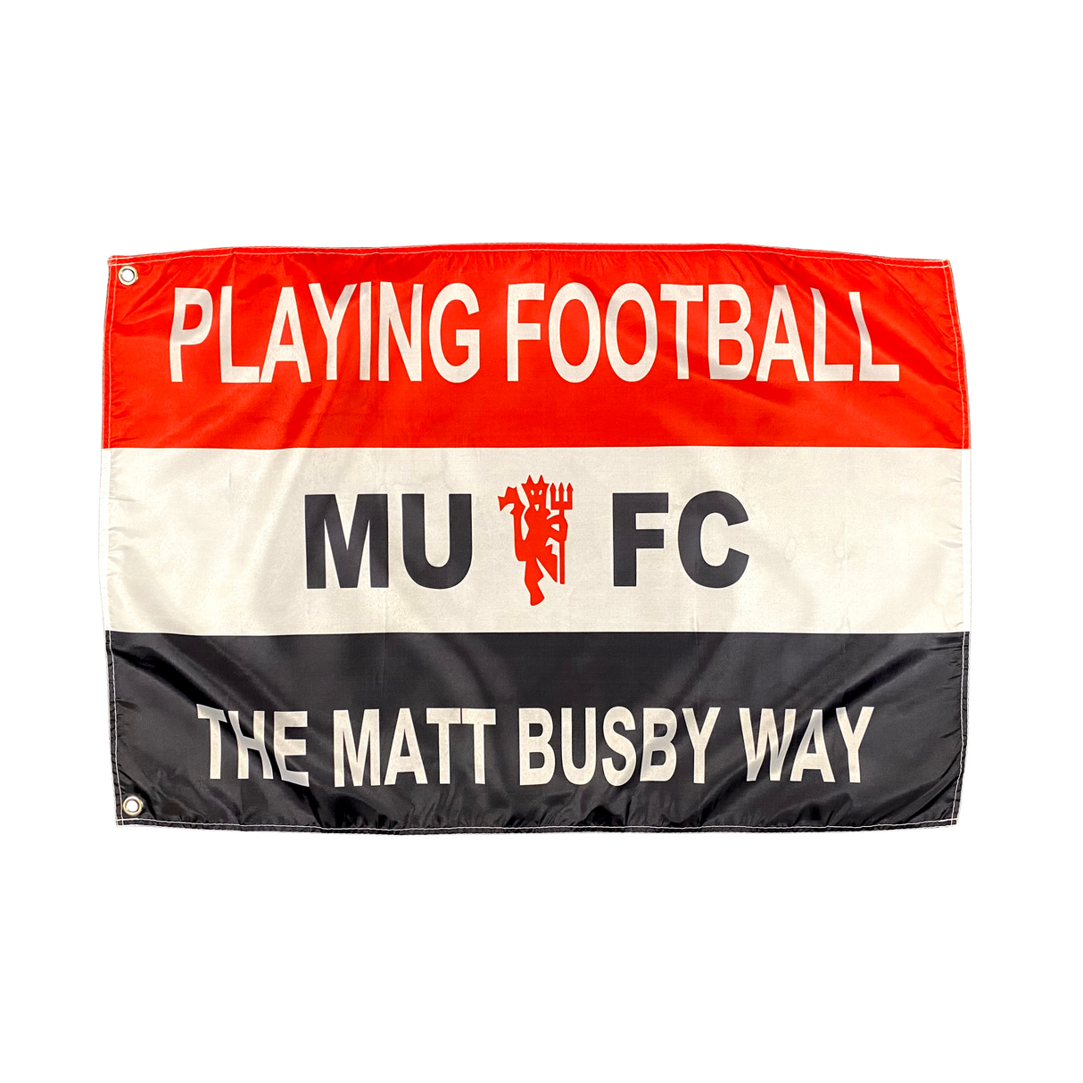 Playing Football the Matt Busby Way Flag