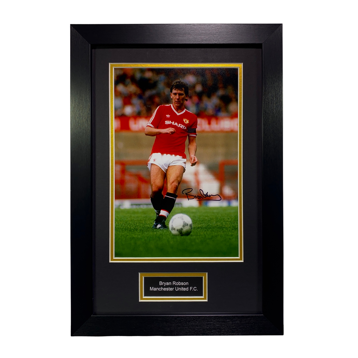 Bryan Robson 87/88 Hand Signed Photo Print (M)
