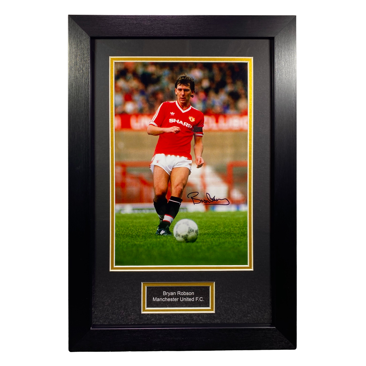 Bryan Robson 87/88 hand signed Photo Print (M)