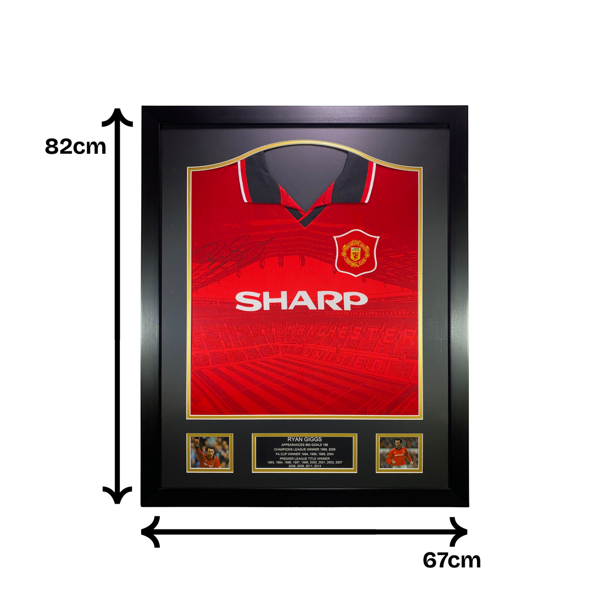 Ryan Giggs Signed Manchester United 1994/1996 Red Home Shirt