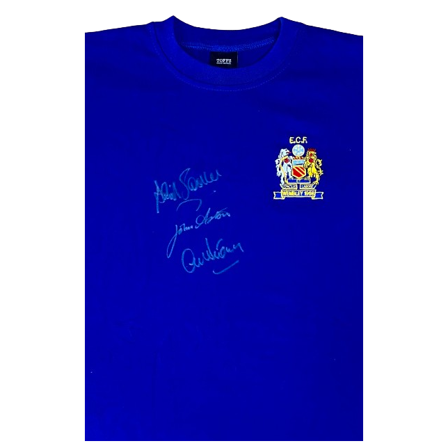 1968 European Cup Final Shirt Signed by winners Alex Stepney, David Sadler & John Aston