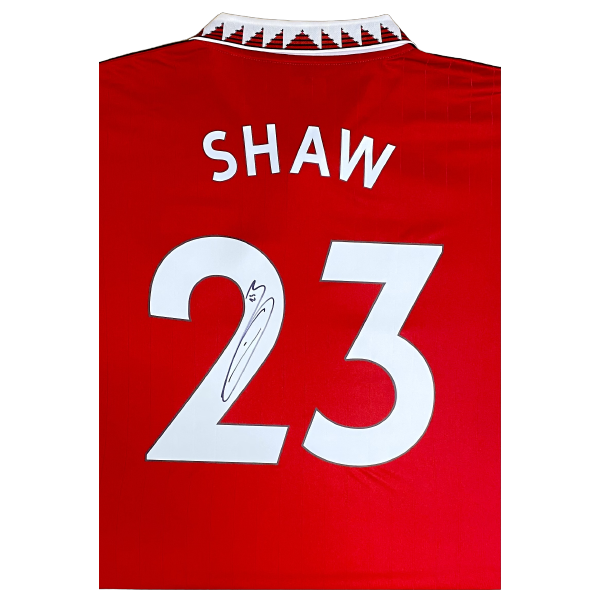 Luke Shaw signed Manchester United 2022/23 Home Shirt