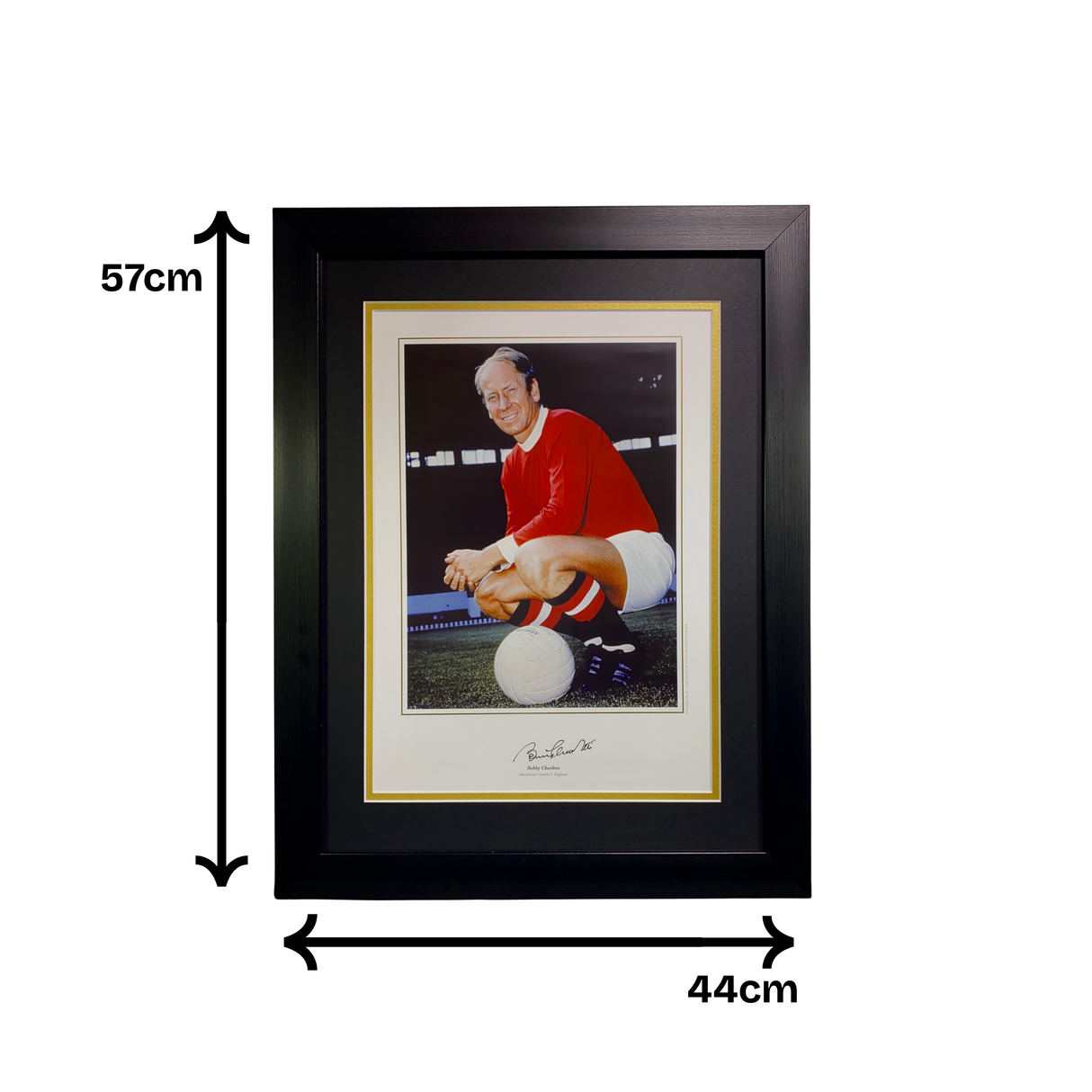 Sir Bobby Charlton Signed Photo Print - Manchester United Legend (L)