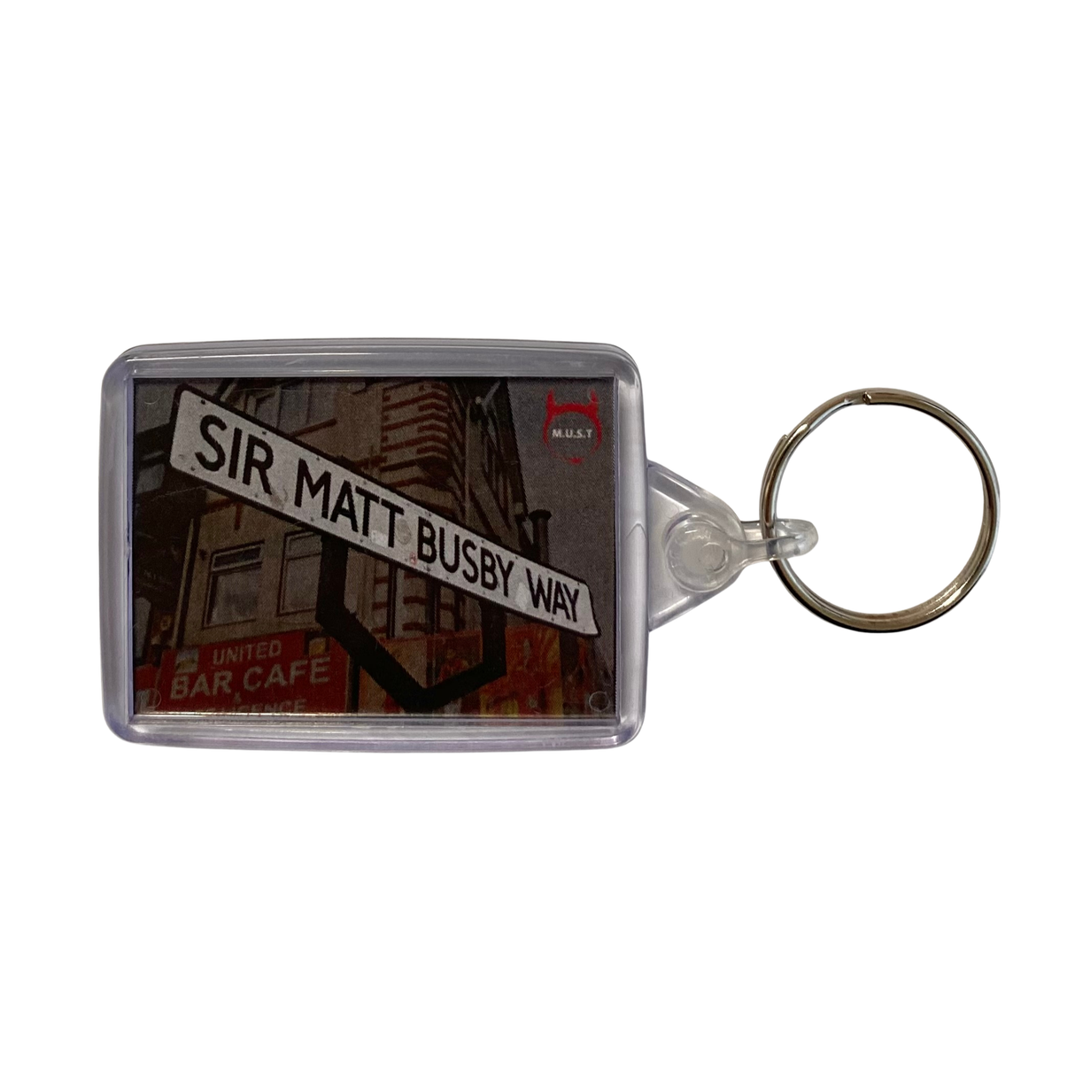 Sir Matt Busby Way Keyring