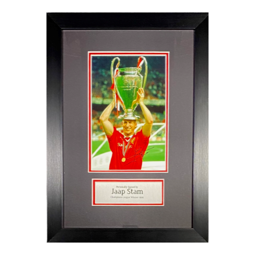 Jaap Stam 1999 Framed Signed Photo Print (M)