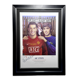 "68 Steps" Framed Artwork Print Signed by Cristiano Ronaldo (XL)