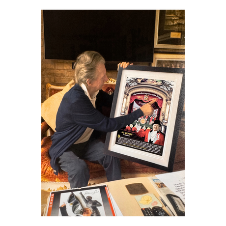 "Remembering The Old Boys" Framed Print Signed by Denis Law (XL)