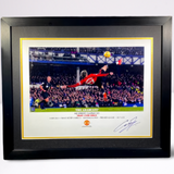 "Head Over Heels" Framed Print Signed by Alejandro Garnacho (L)