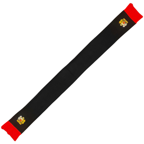 Manchester United Black Club Suit Badge Scarf