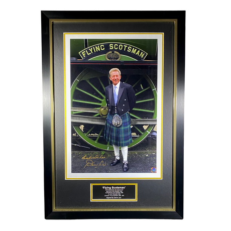 "Flying Scotsman" Framed Print Signed by Denis Law (XL)