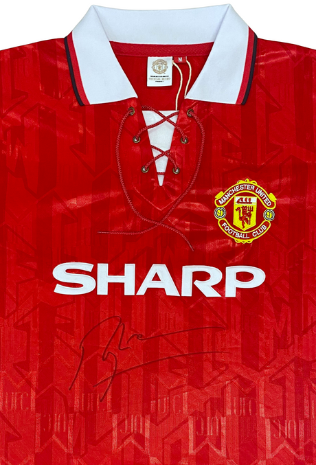 Roy Keane Hand Signed 1992-94 Home Shirt