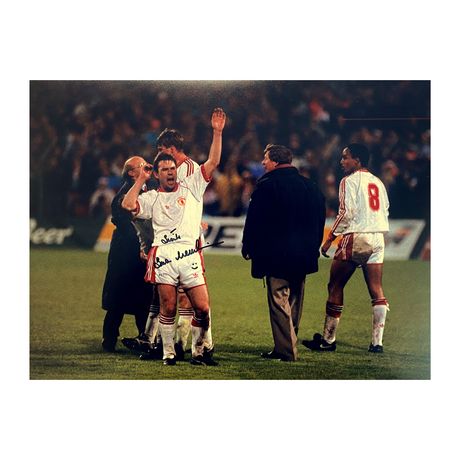 Brian McClair Signed 1991 ECWC Celebration Photo Print