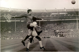 Brian Kidd Signed Photo - Aerial Challenge in 1968 European Cup Final (M)