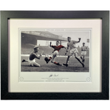 Albert Scanlon 1958 vs Manchester City Signed Framed Photo Print (L)
