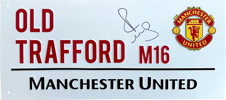 Paul Scholes Signed Old Trafford Street Sign