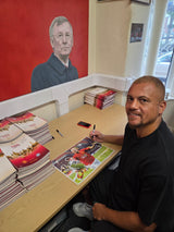 Wes Brown Signed 2008 UCL Final Trophy Celebration Print (L)