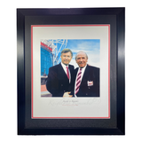 "Knights to Remember" Huge Print of Sir Alex Ferguson and Sir Matt Busby (XL)