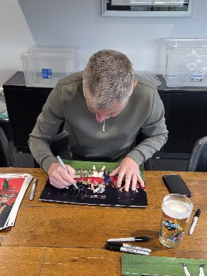 Denis Irwin Signed Champions League Final 1999 Photo Print (L)