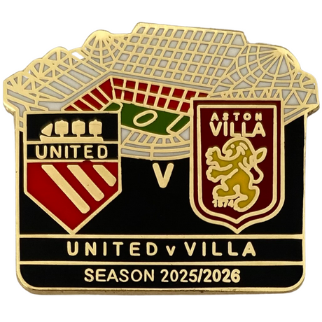 Manchester United v Aston Villa 2025/2026 Matchday Badge