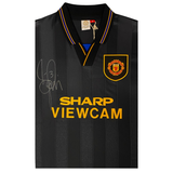 Denis Irwin Signed Manchester United 1994 Black Away Shirt