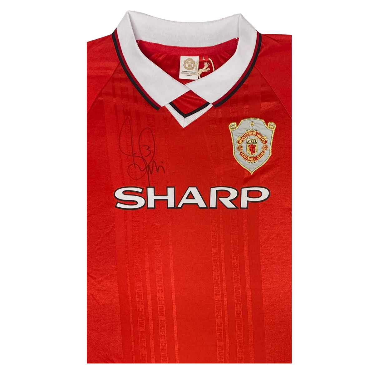 Denis Irwin Signed Manchester United 1999 Champions League Shirt
