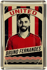 Bruno Fernandes Old School Programme Fridge Magnet