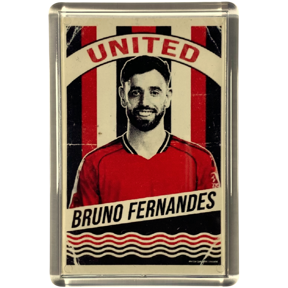 Bruno Fernandes Old School Programme Fridge Magnet