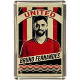 Bruno Fernandes Old School Programme Fridge Magnet