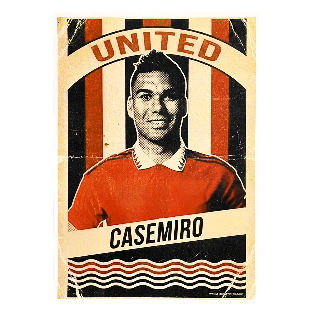 Casemiro Old School Programme Style Print (A3)