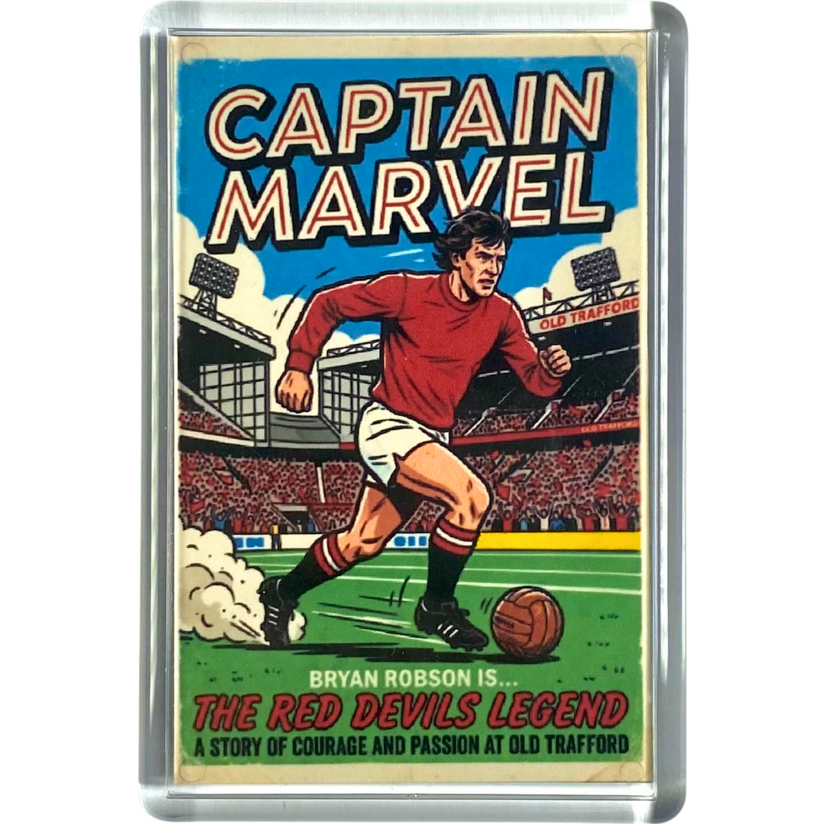 Bryan Robson "Captain Marvel" Fridge Magnet