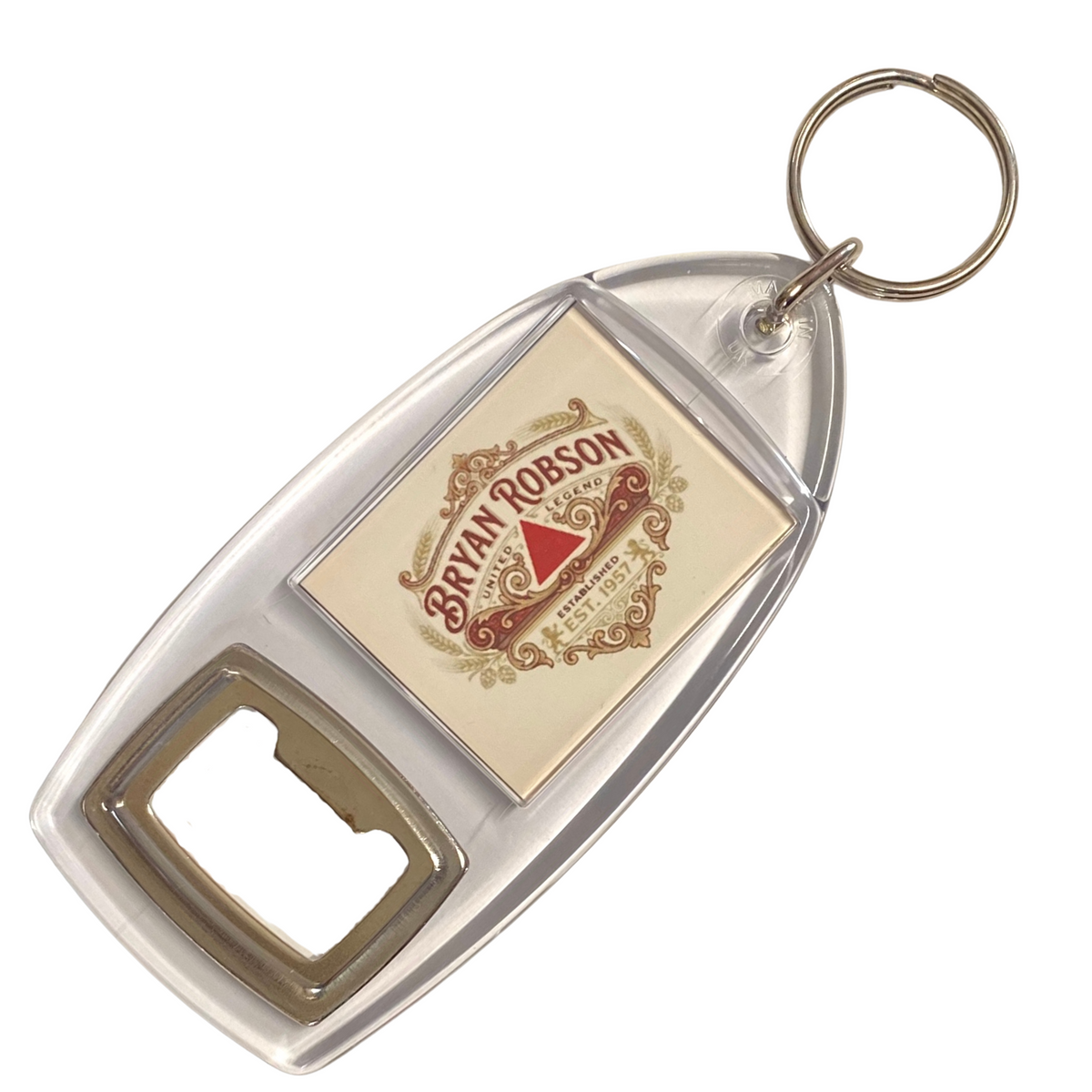 Bryan Robson Beer Logo Bottle Opener