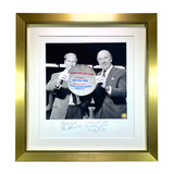 Sir Bobby Charlton & Sandy Busby Signed "Top of the Pops" Framed Print (Frame M)