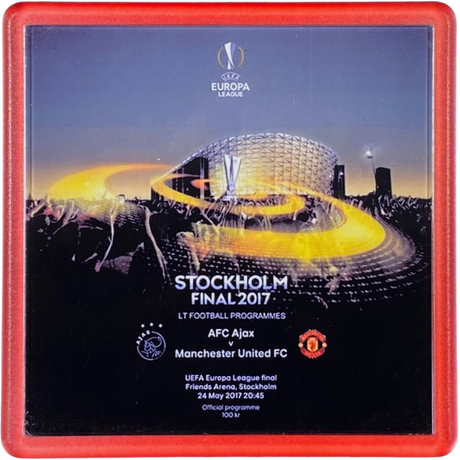 Stockholm 2017 Europa League Final Programme Coaster