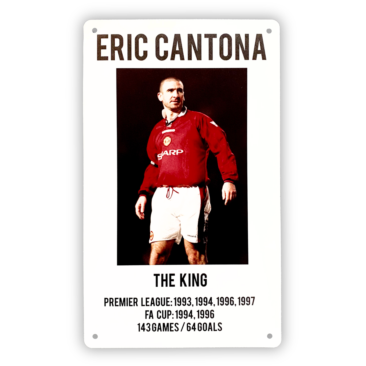 Eric Cantona Wall/Bar Plaque