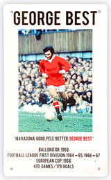 George Best Wall/Bar Plaque