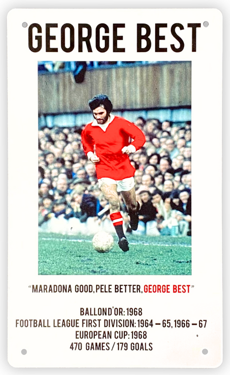 George Best Wall/Bar Plaque