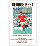 George Best Wall/Bar Plaque