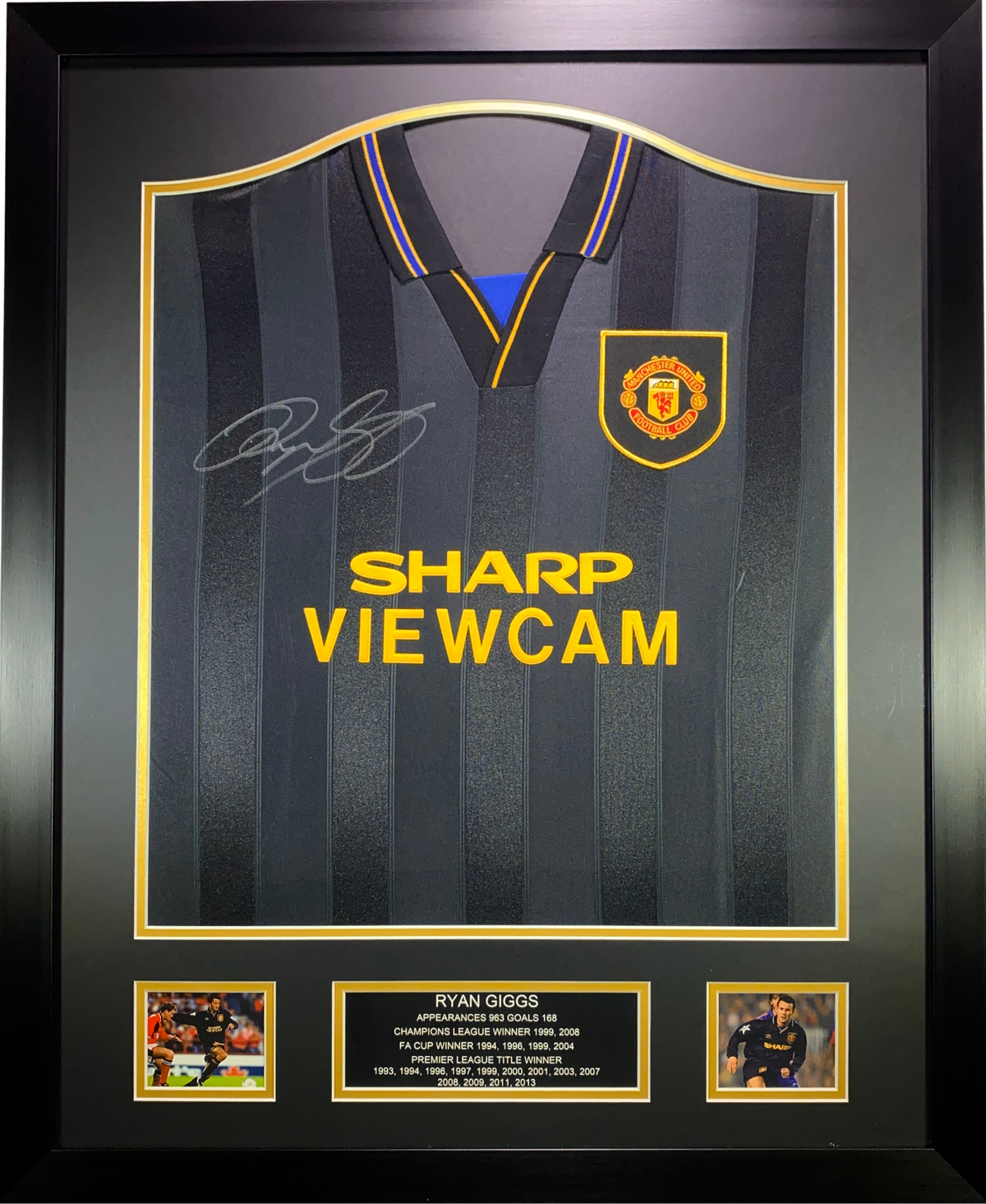 Ryan Giggs Signed Manchester United 1994 Black Away Shirt