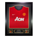Ryan Giggs Signed Manchester United 2013-2014 AON Framed Home Shirt