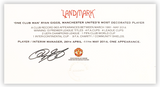 Ryan Giggs Signed "Landmark" Framed Print (Frame M)