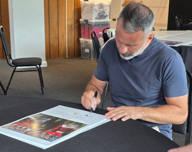 Ryan Giggs Signed "Landmark" Framed Print (Frame M)